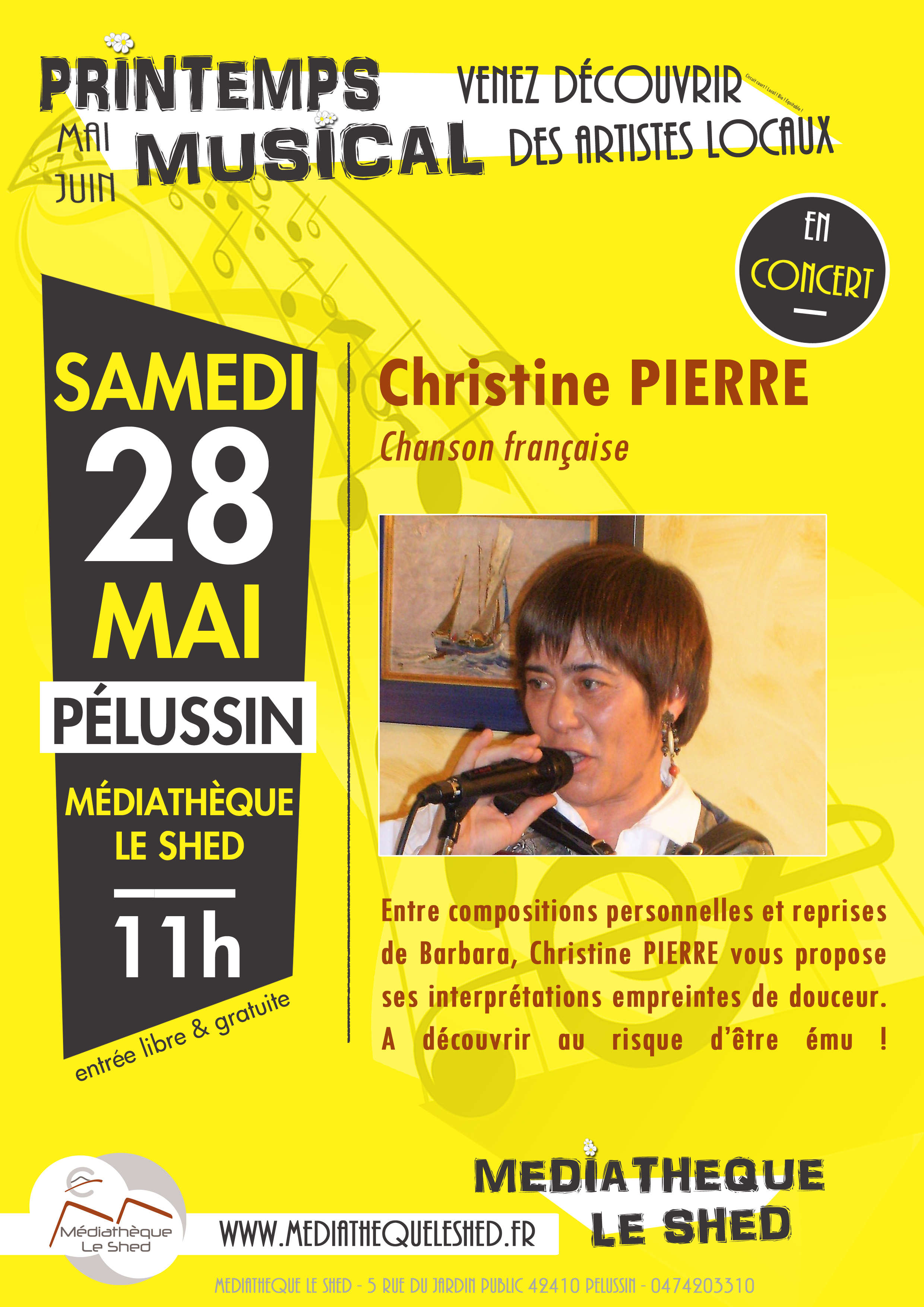 Affiche Concert Ch Pierre 28 mai