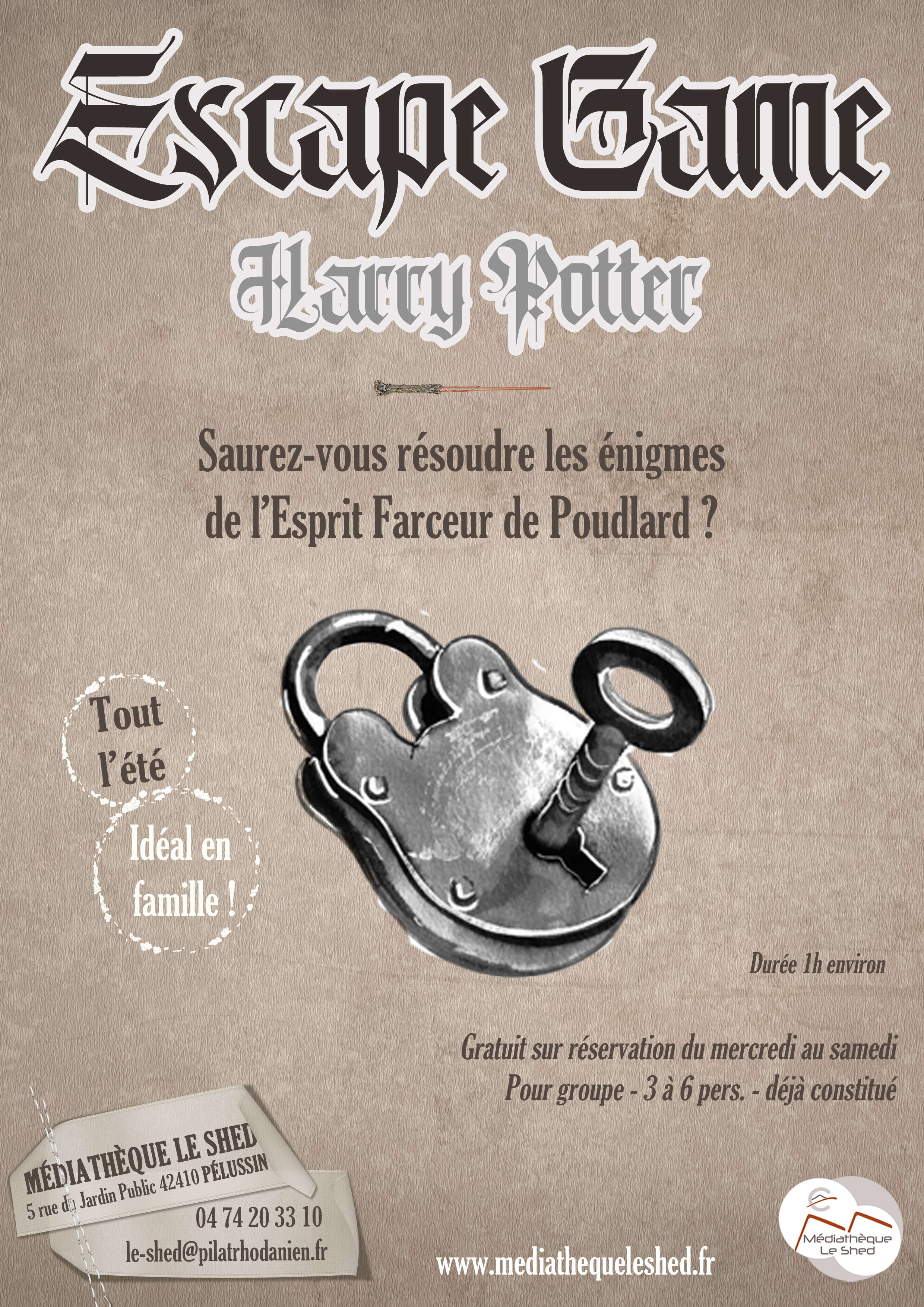 Affiche Escape Harry Potter