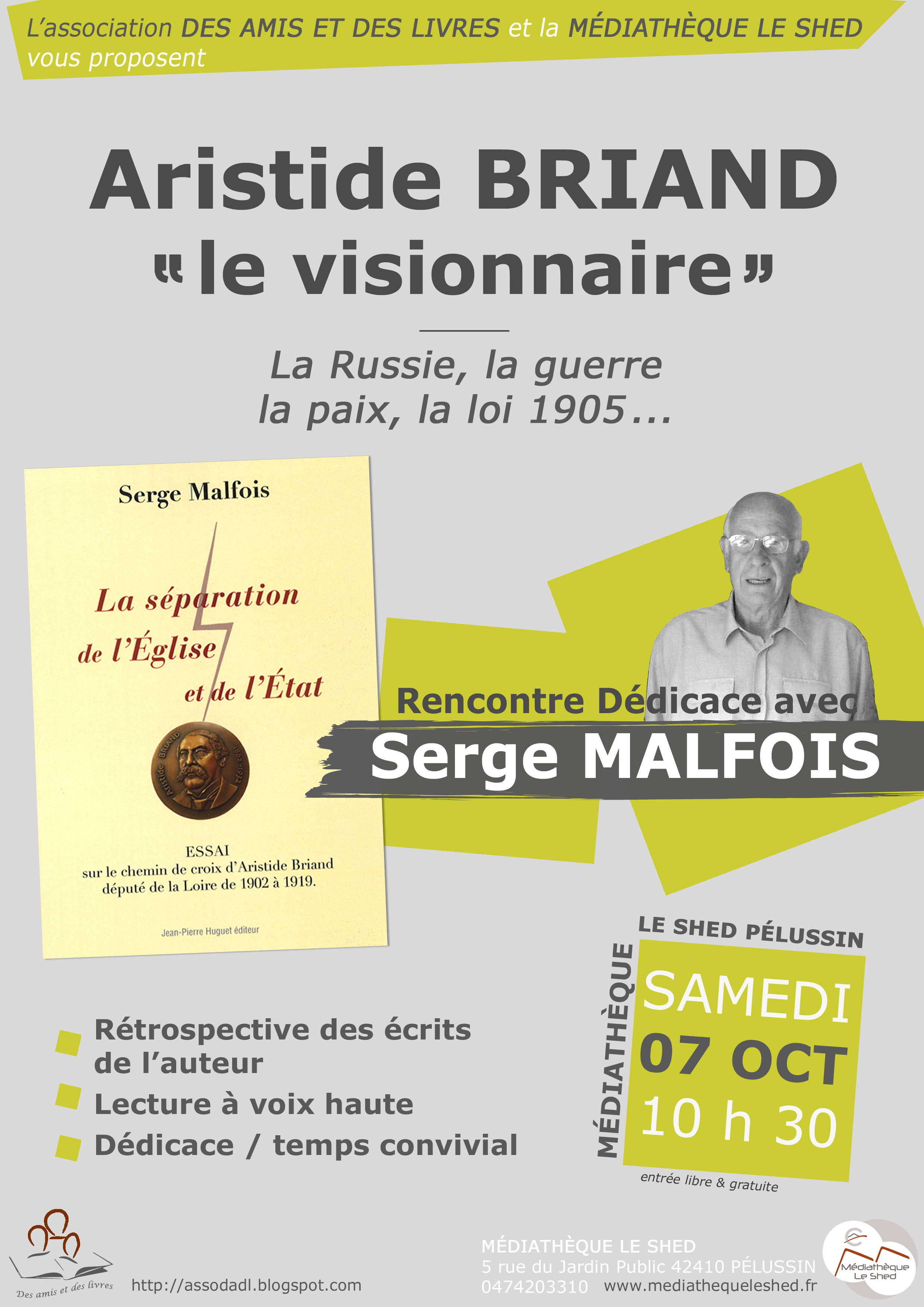 Rencontre Dédicace Serge MALFOIS