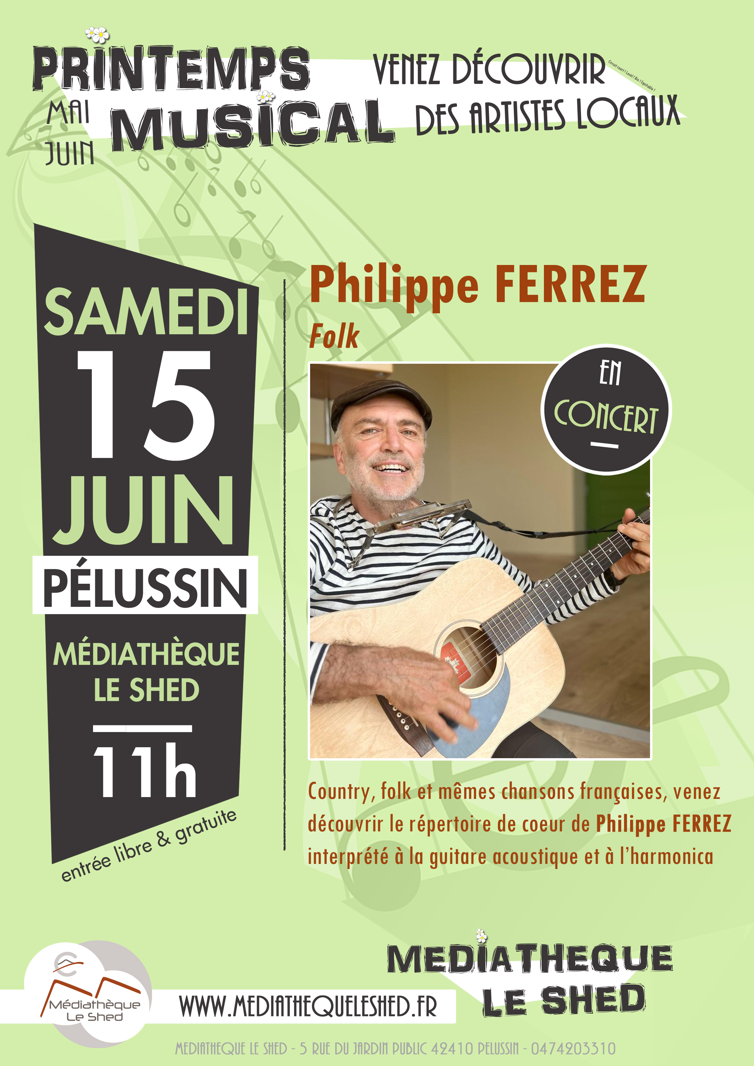 Affiche Concert Philippe FERREZ