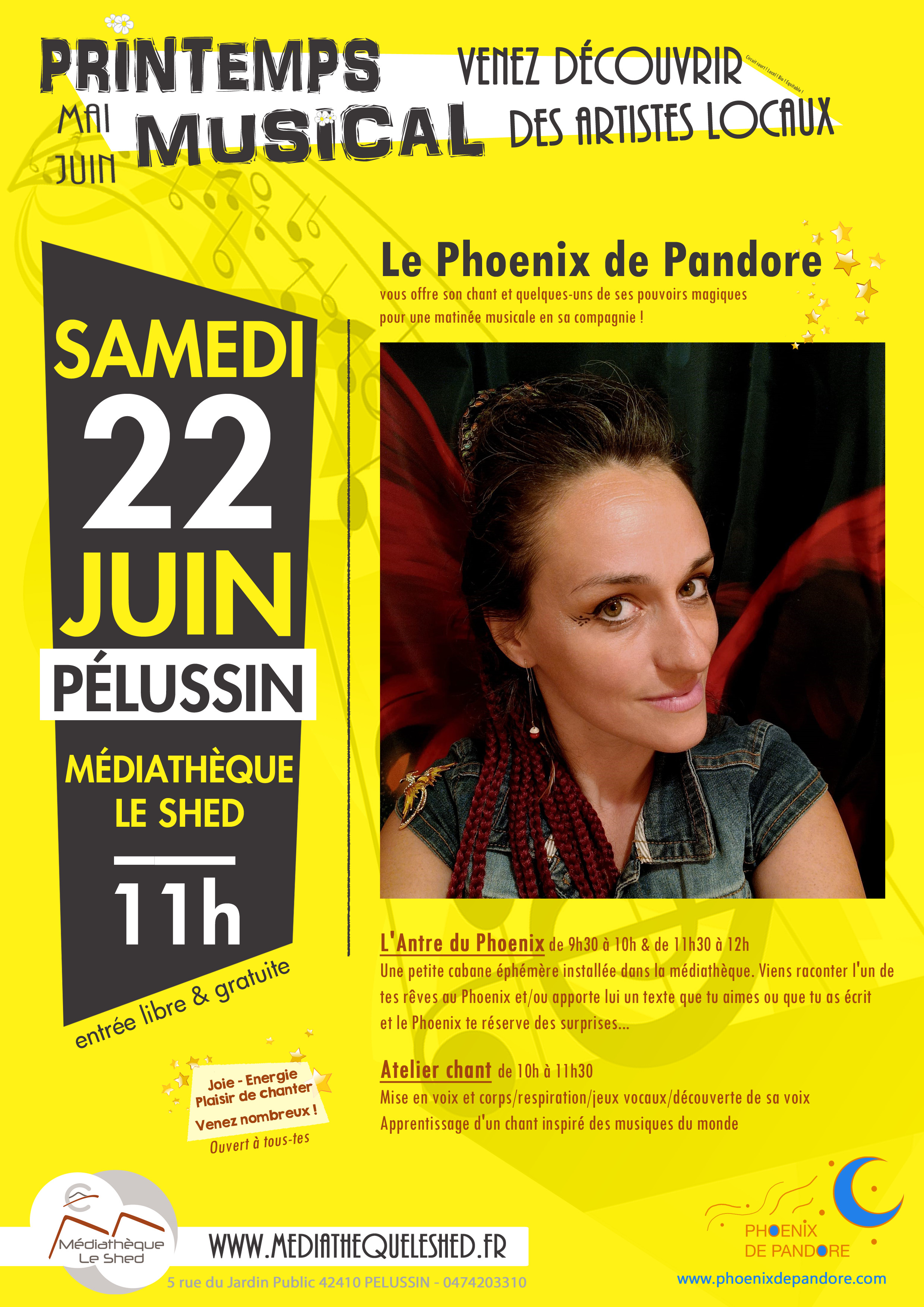 Affiche Emilie Printemps musical