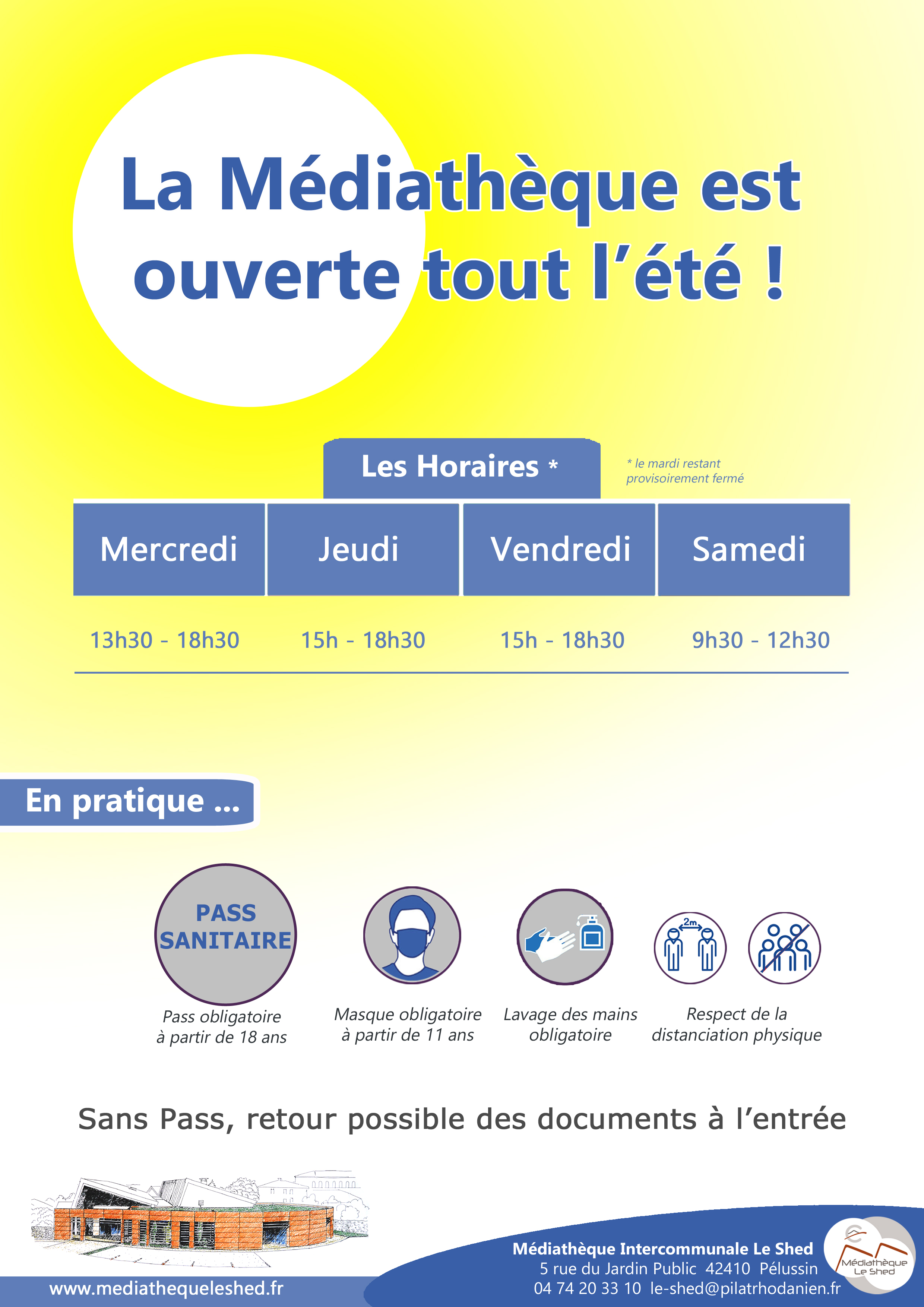 Affiche ouverture PASS au 11 aout1