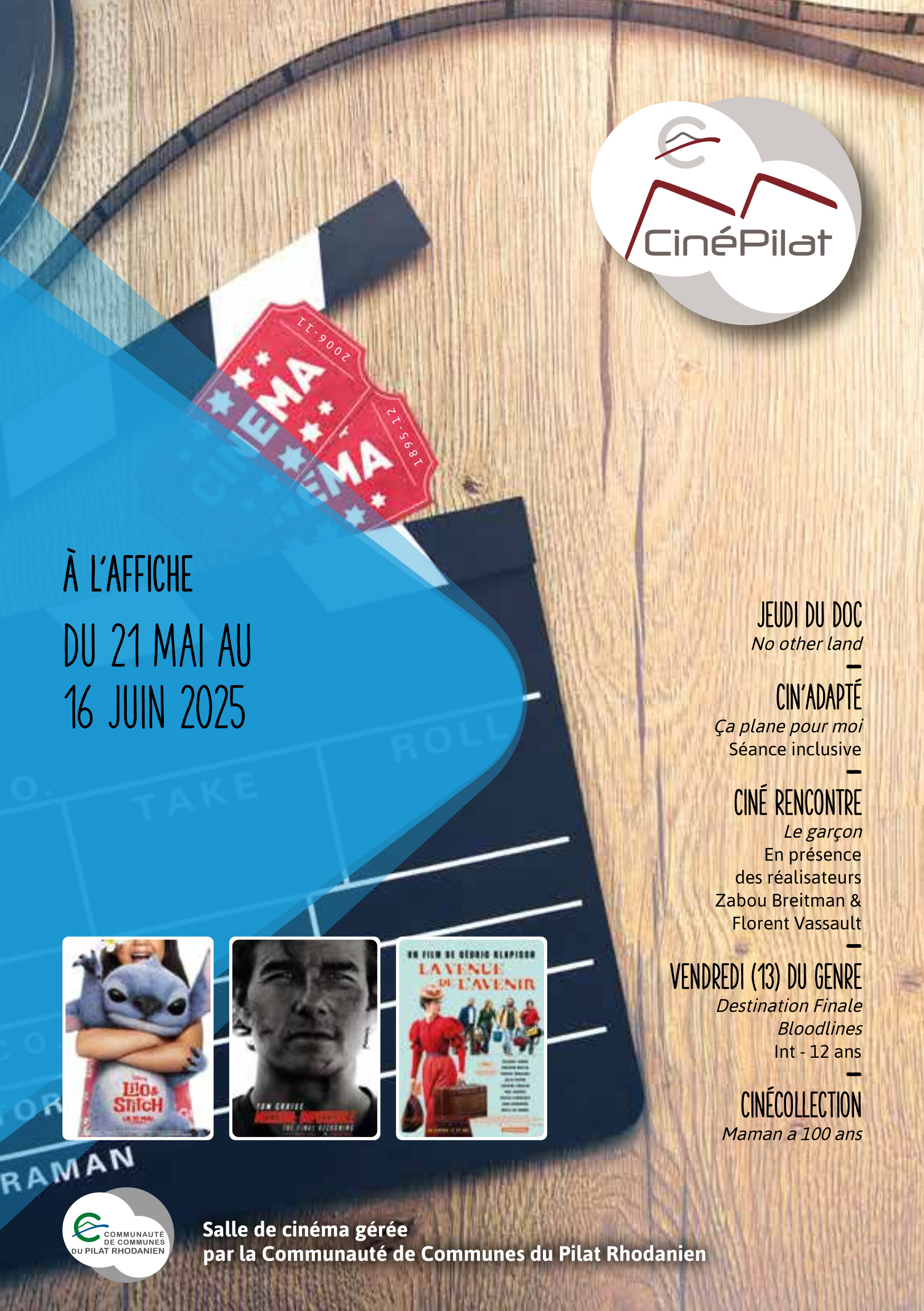 cinepilat programme juin 2025